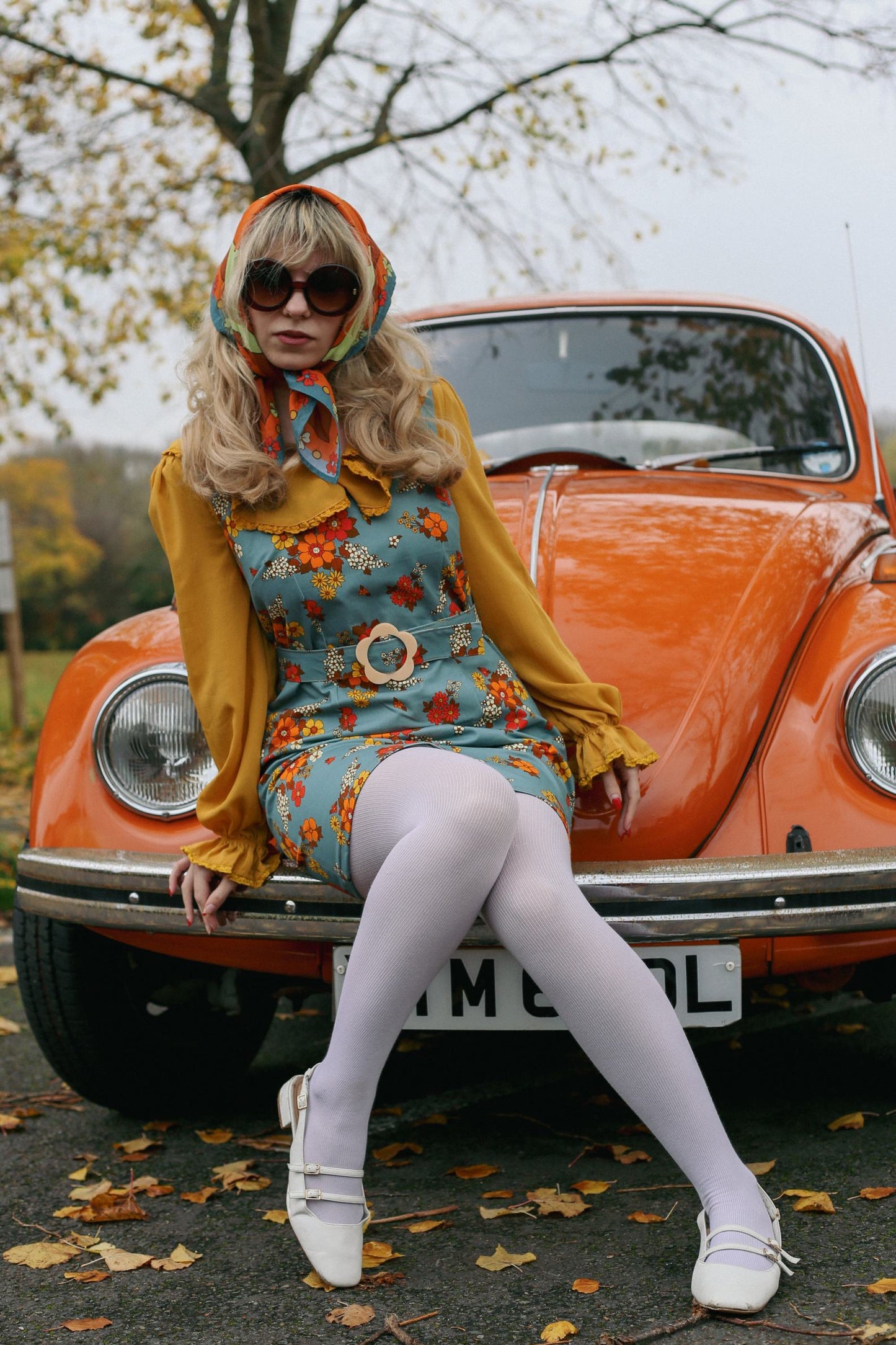 Lola - Pinafore Dress - Country Blooms