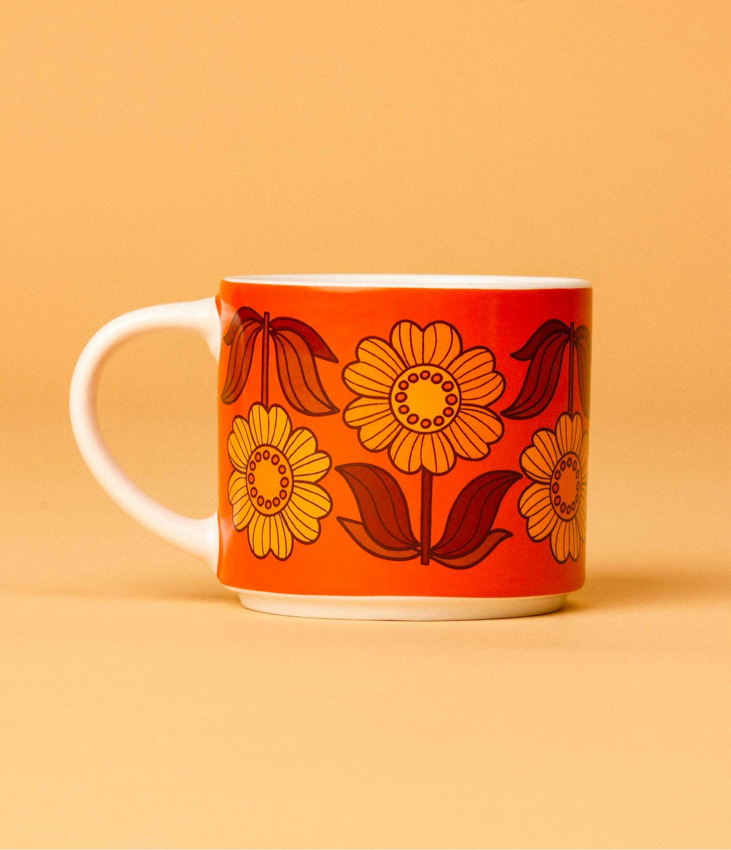 Dahlia Delight - Orange Mug