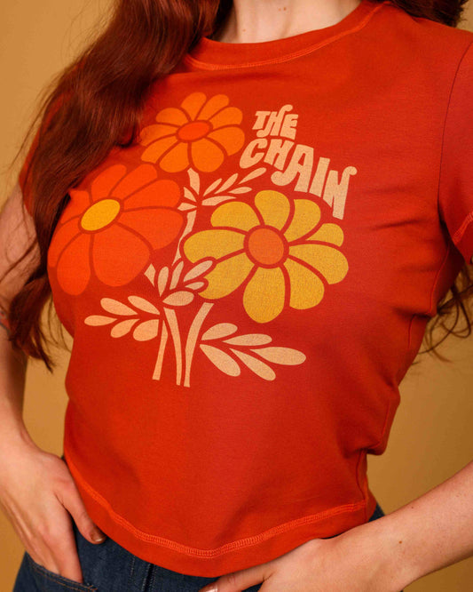 The Chain Garden - Cropped Tee - Brown