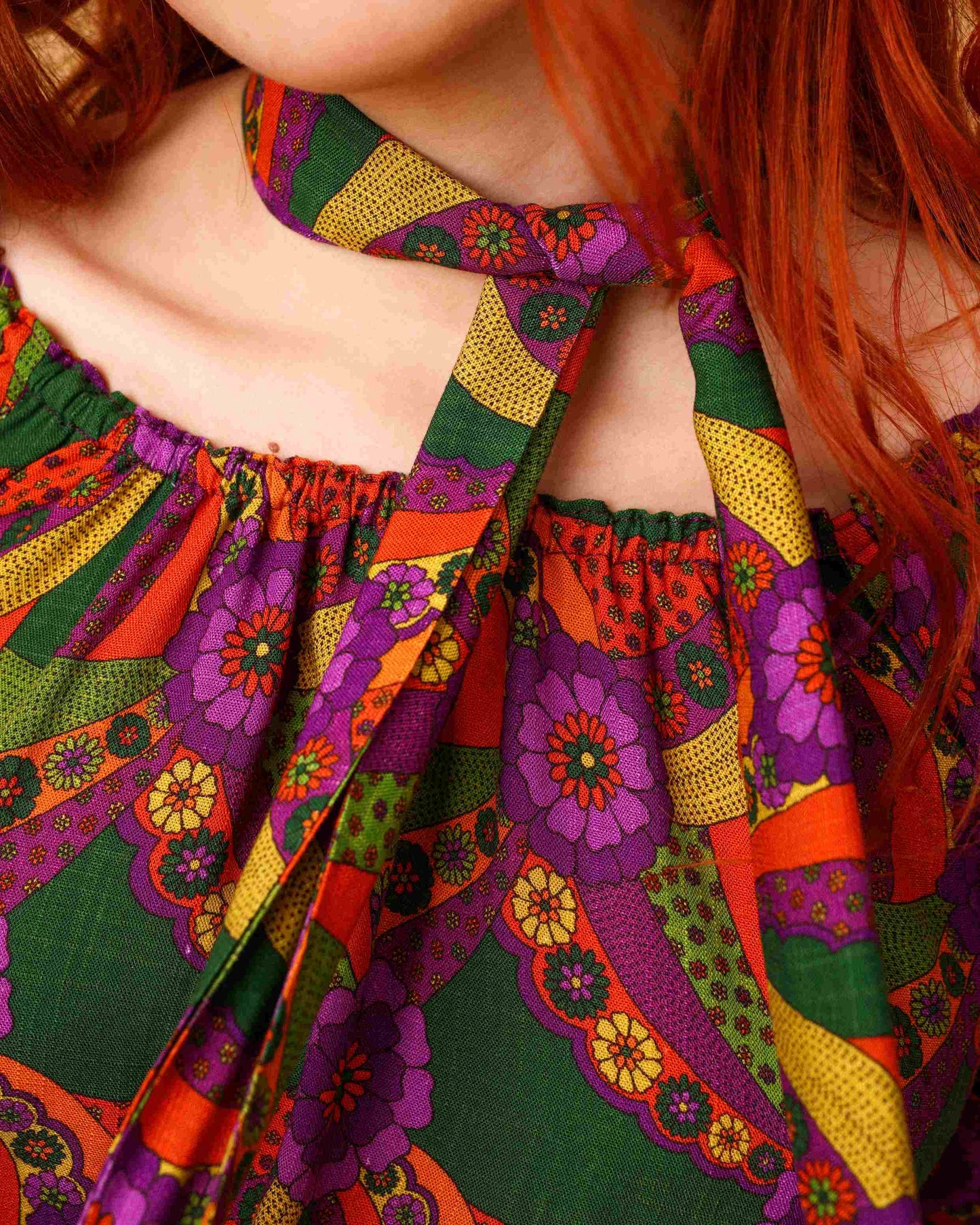 Dolly - Mini Neck Tie - Pleasant Valley Purple