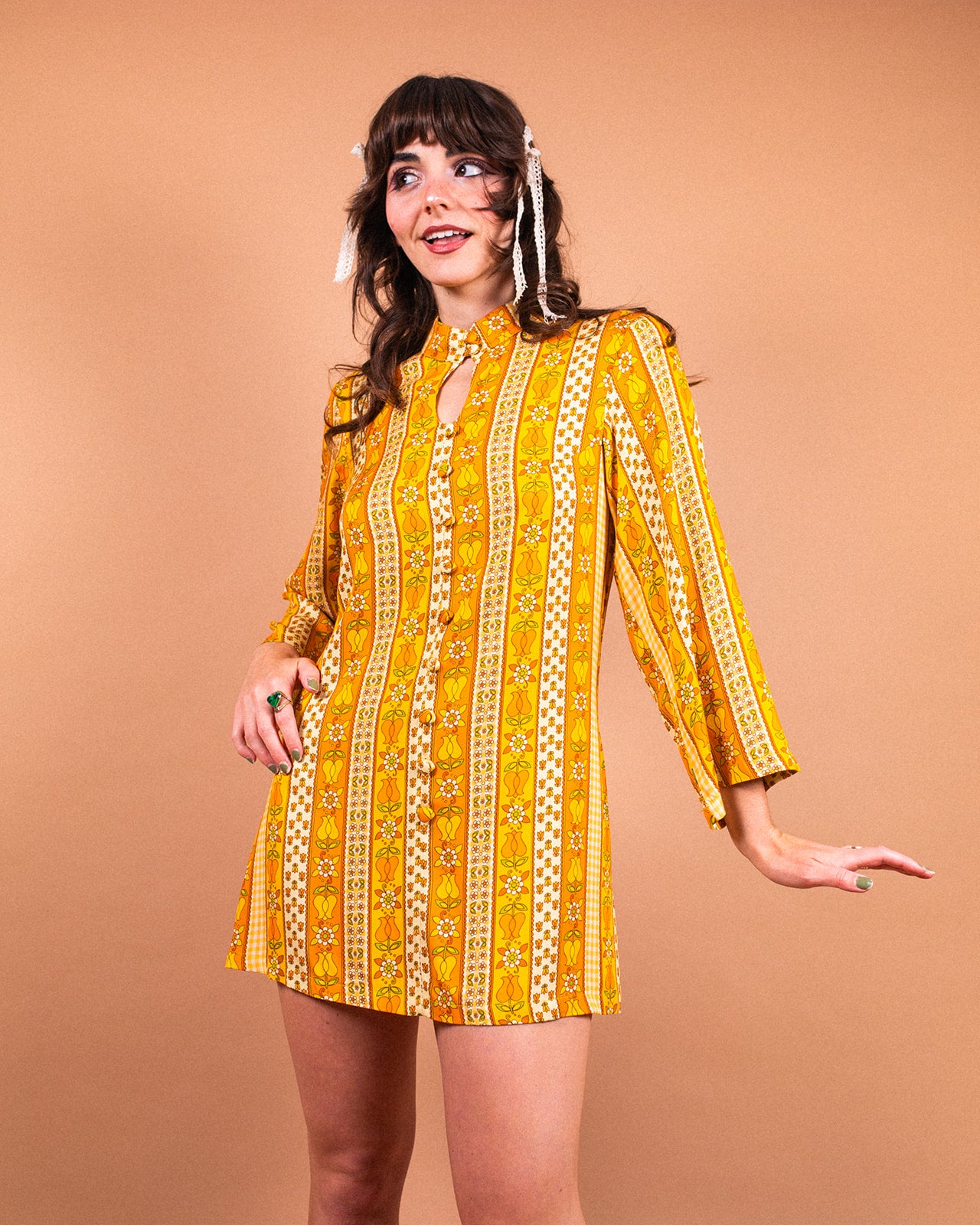 Goldie - Keyhole Tunic Dress