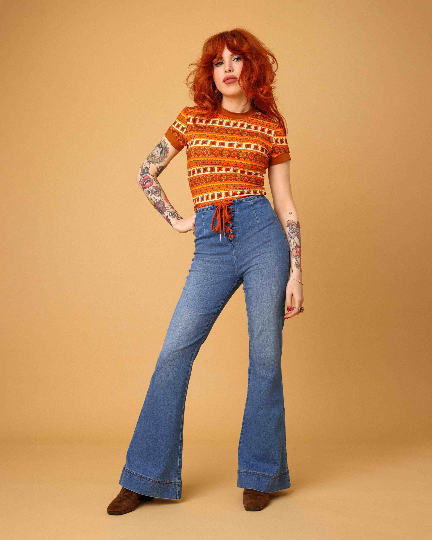 Tate - Stripe Ringer Tee