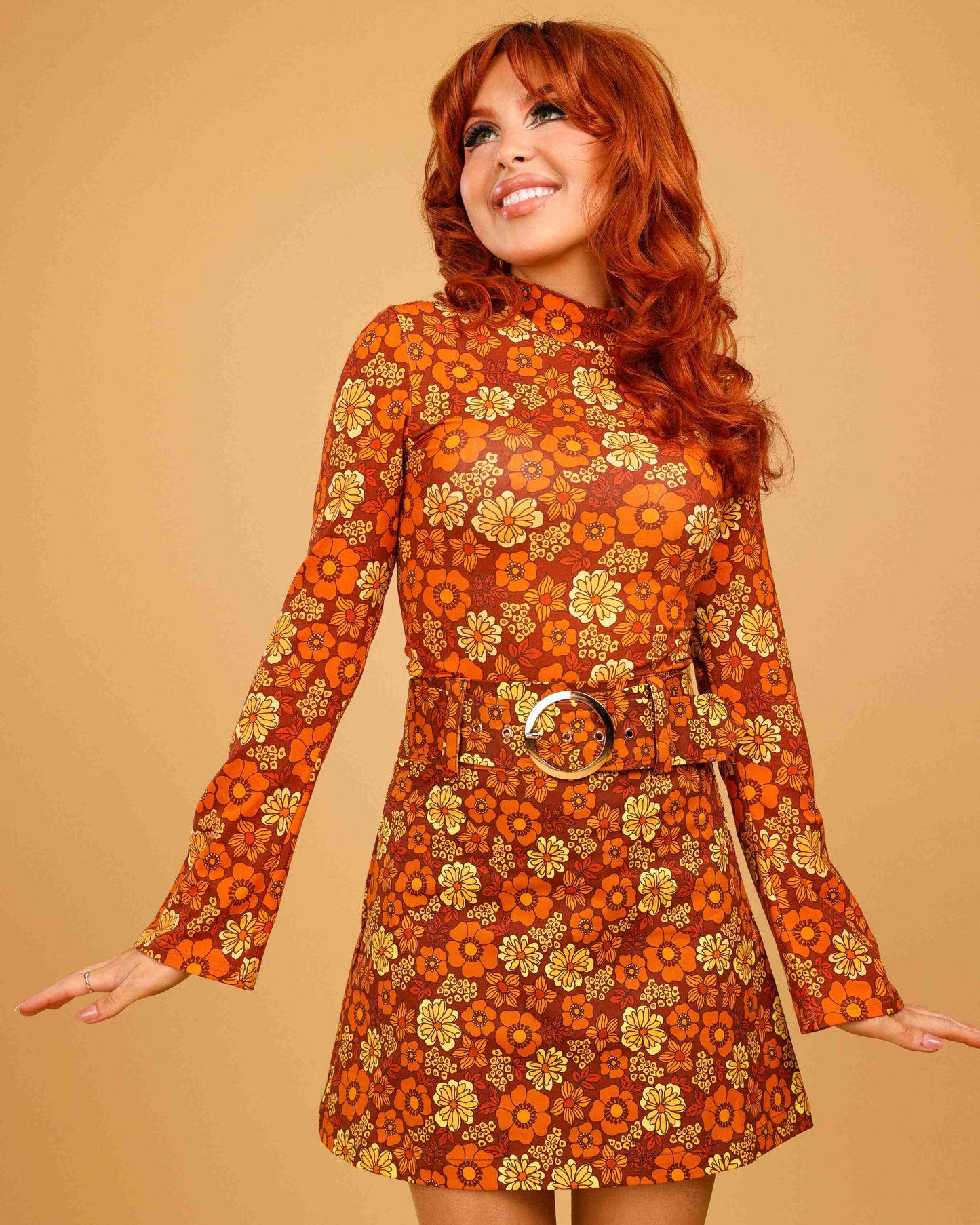 Sharon - High Neck Top - Love Grows - Brown