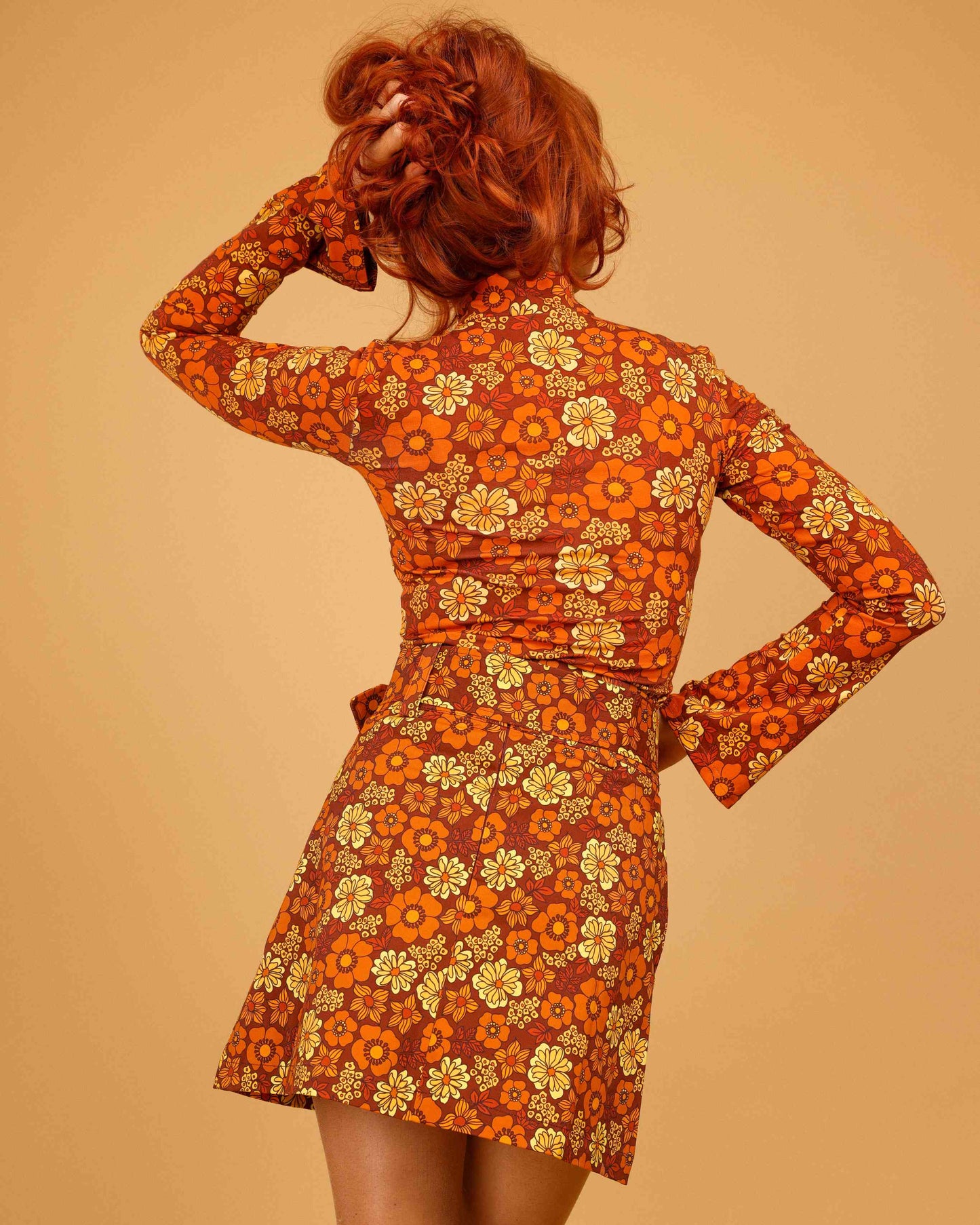 Sharon - High Neck Top - Love Grows - Brown