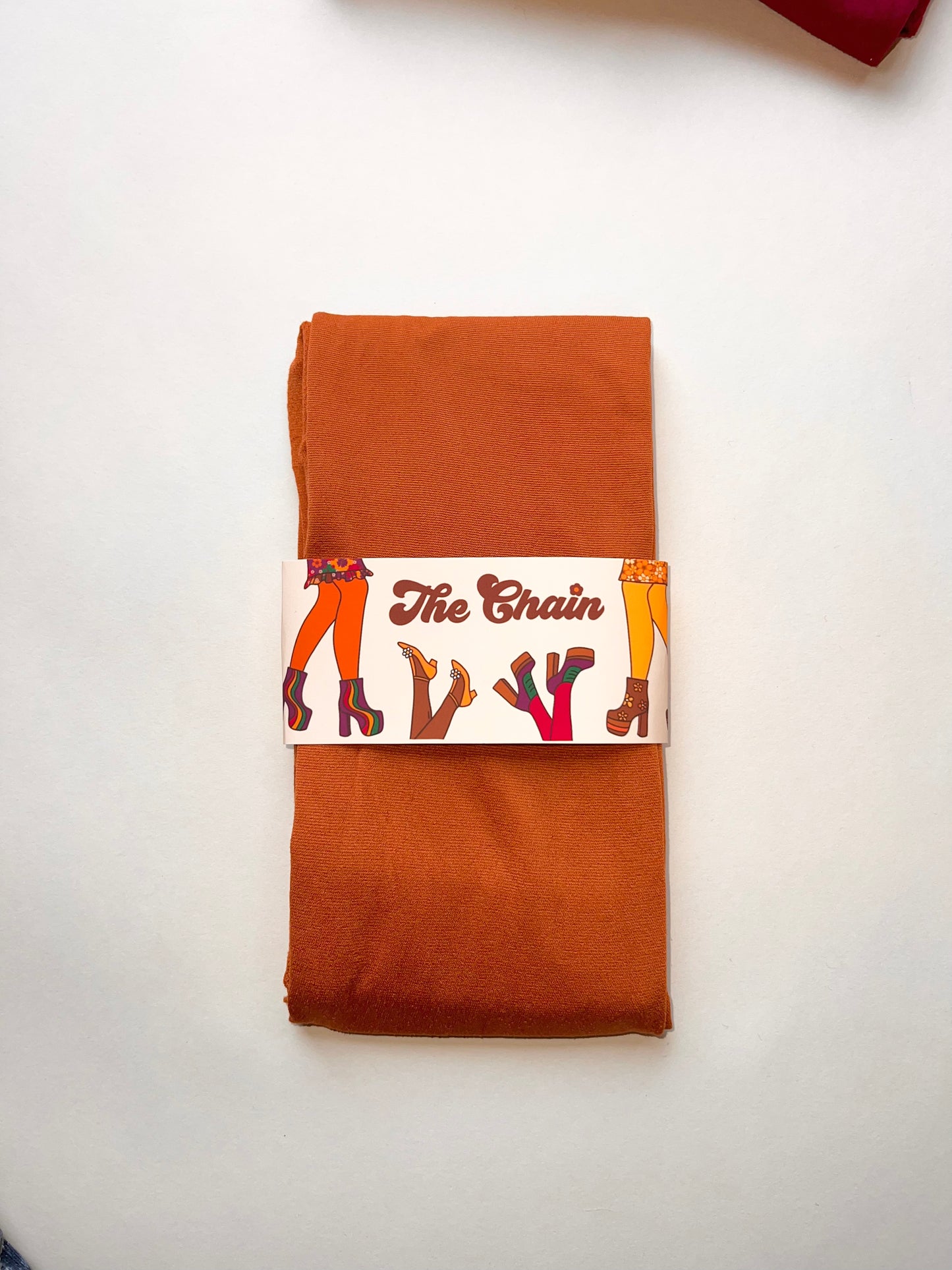 The Chain - Tights - Burnt Orange