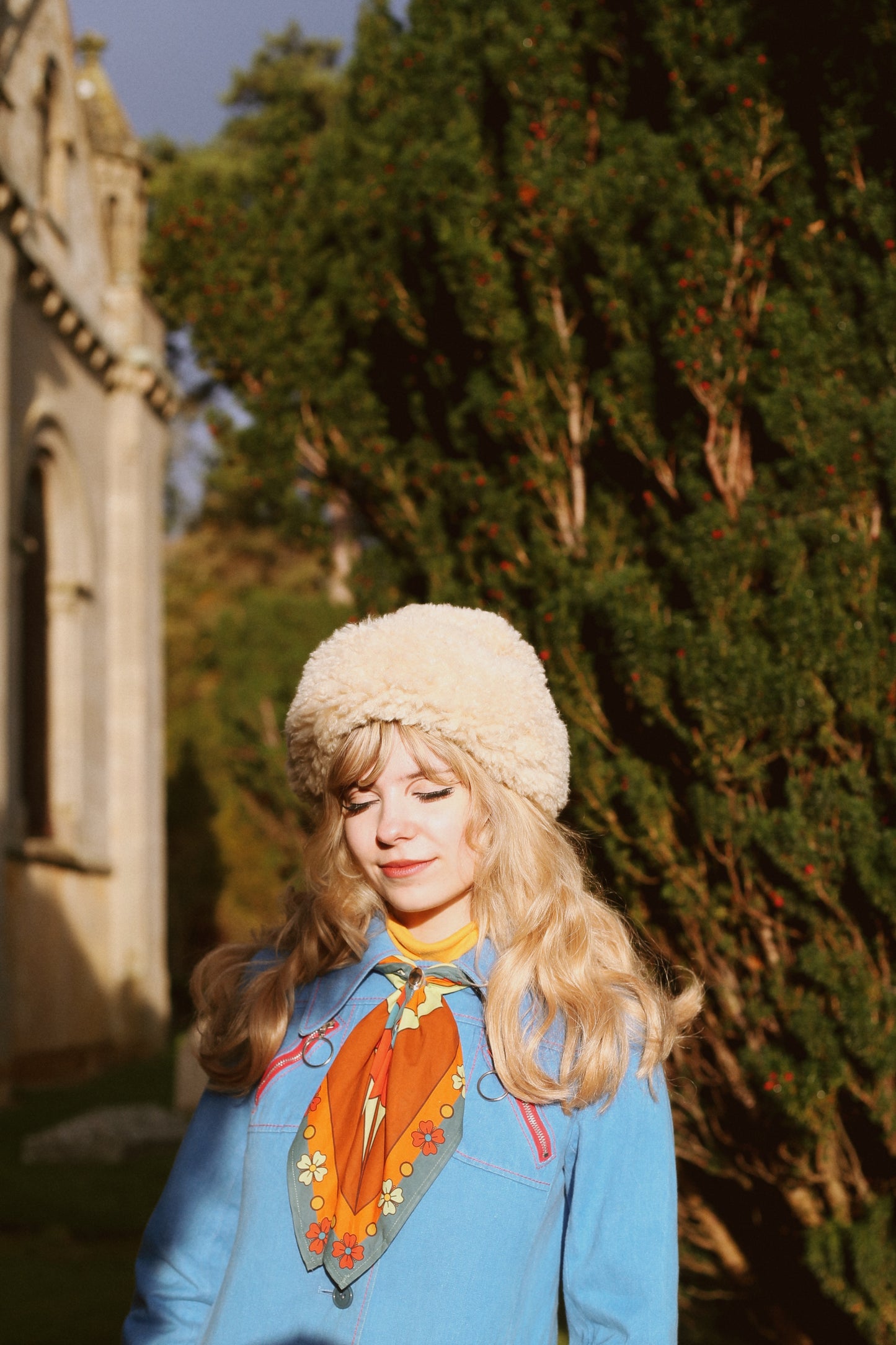 Space Age Blossoms - Square Scarf