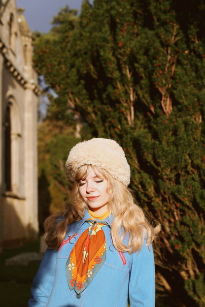 Space Age Blossoms - Square Scarf