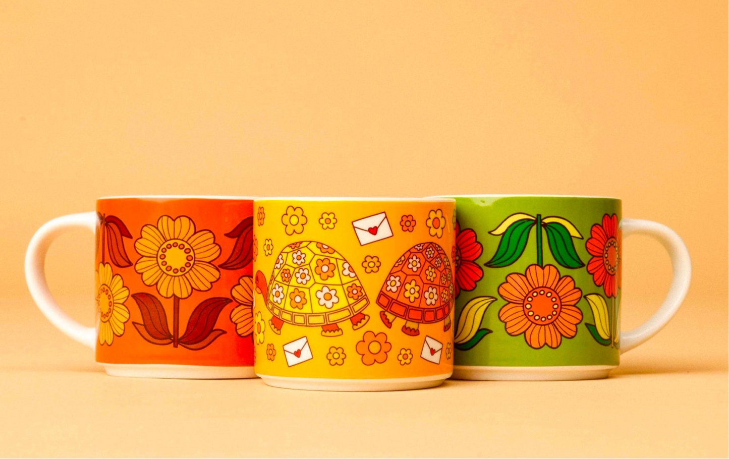 Dahlia Delight - Orange Mug