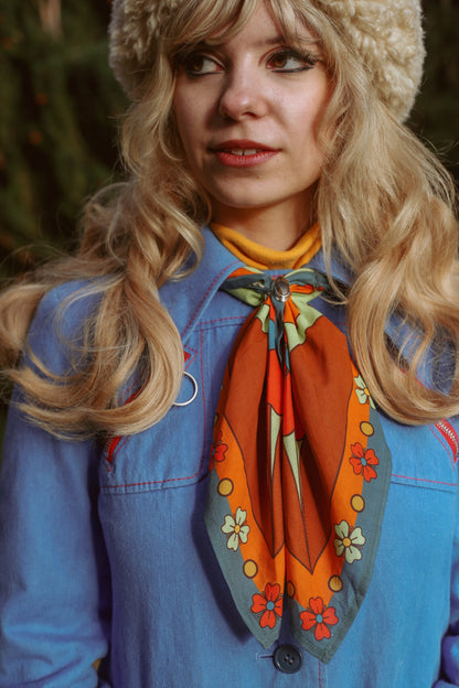 Space Age Blossoms - Square Scarf