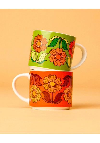 Dahlia Delight - Orange Mug