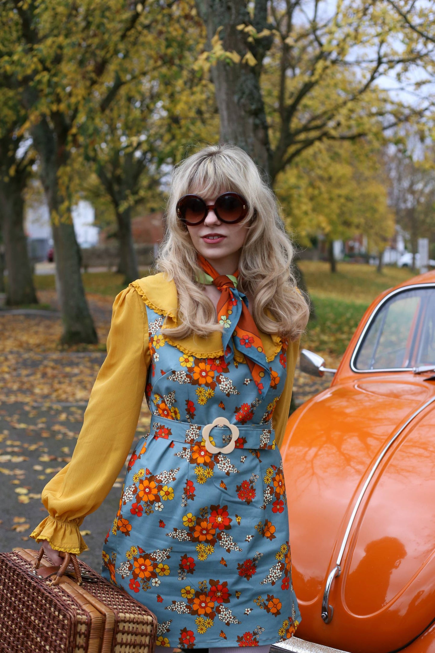 Lola - Pinafore Dress - Country Blooms