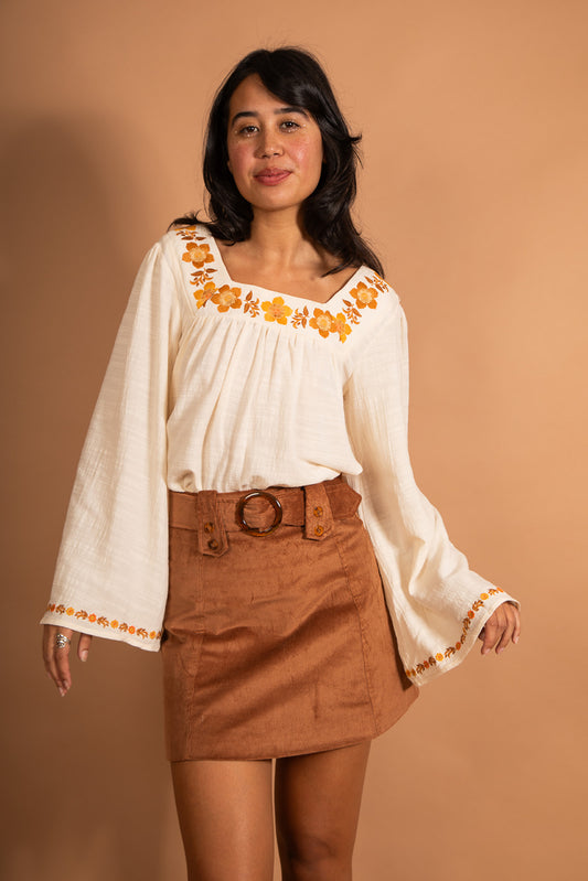 Juniper - Corduroy Buckle Skirt