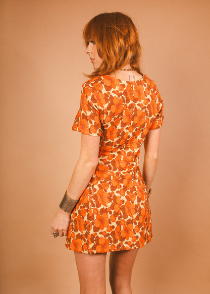 Dusty - Curve Seam Button Front Mini Dress