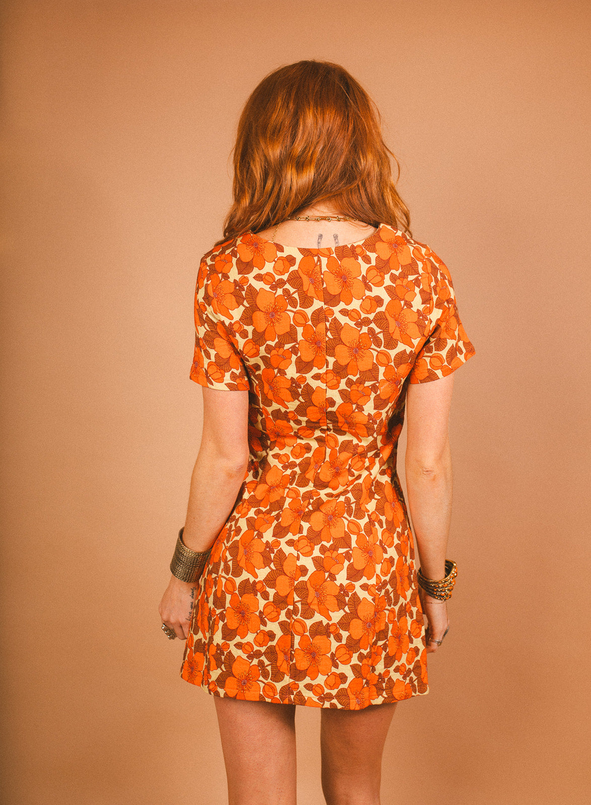Dusty - Curve Seam Button Front Mini Dress