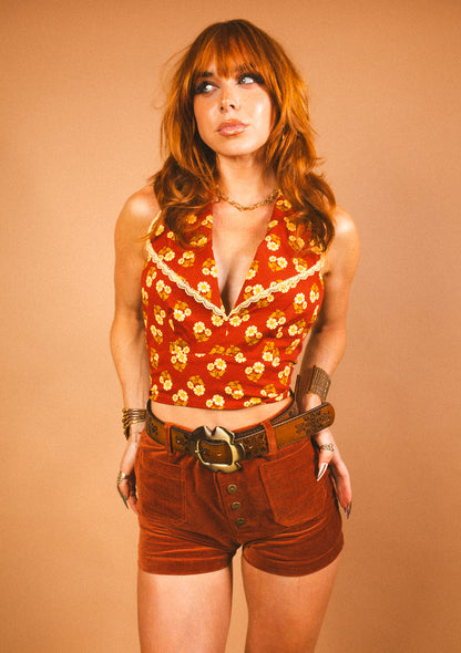 June - Halter Collar Top