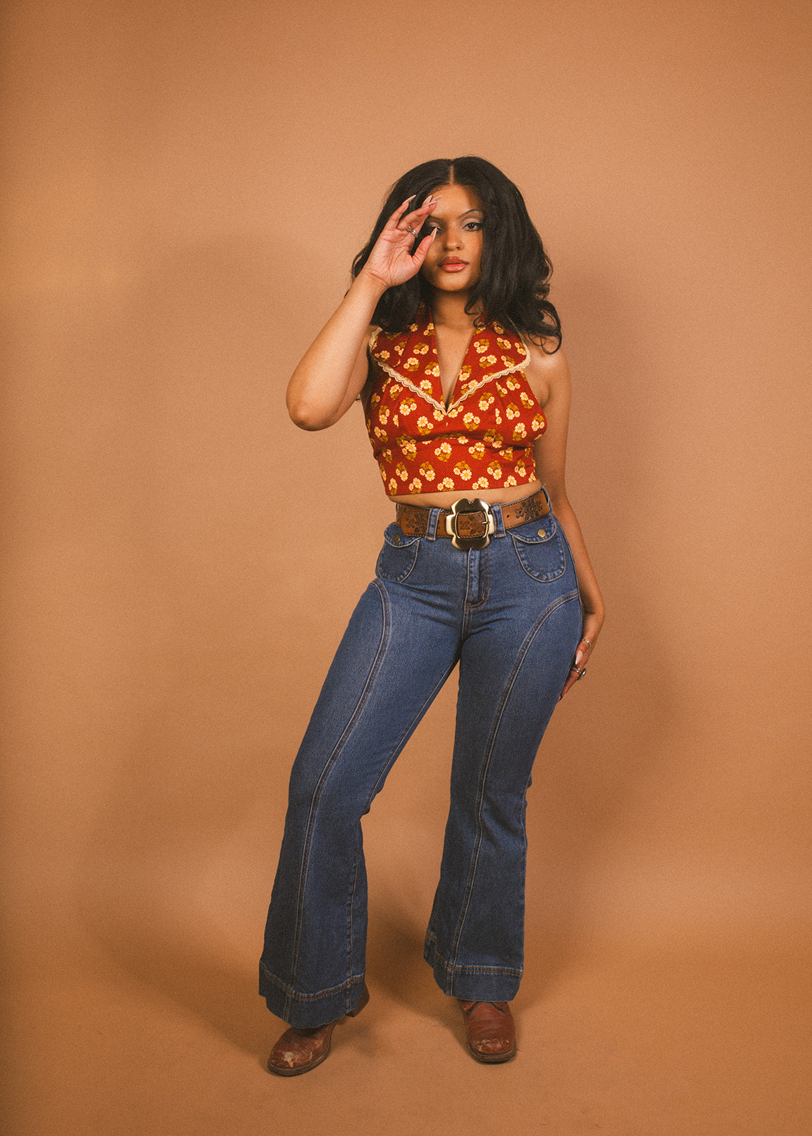 June - Halter Collar Top