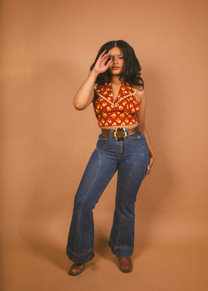 June - Halter Collar Top