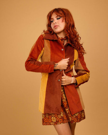 Joan - Corduroy Patchwork Jacket