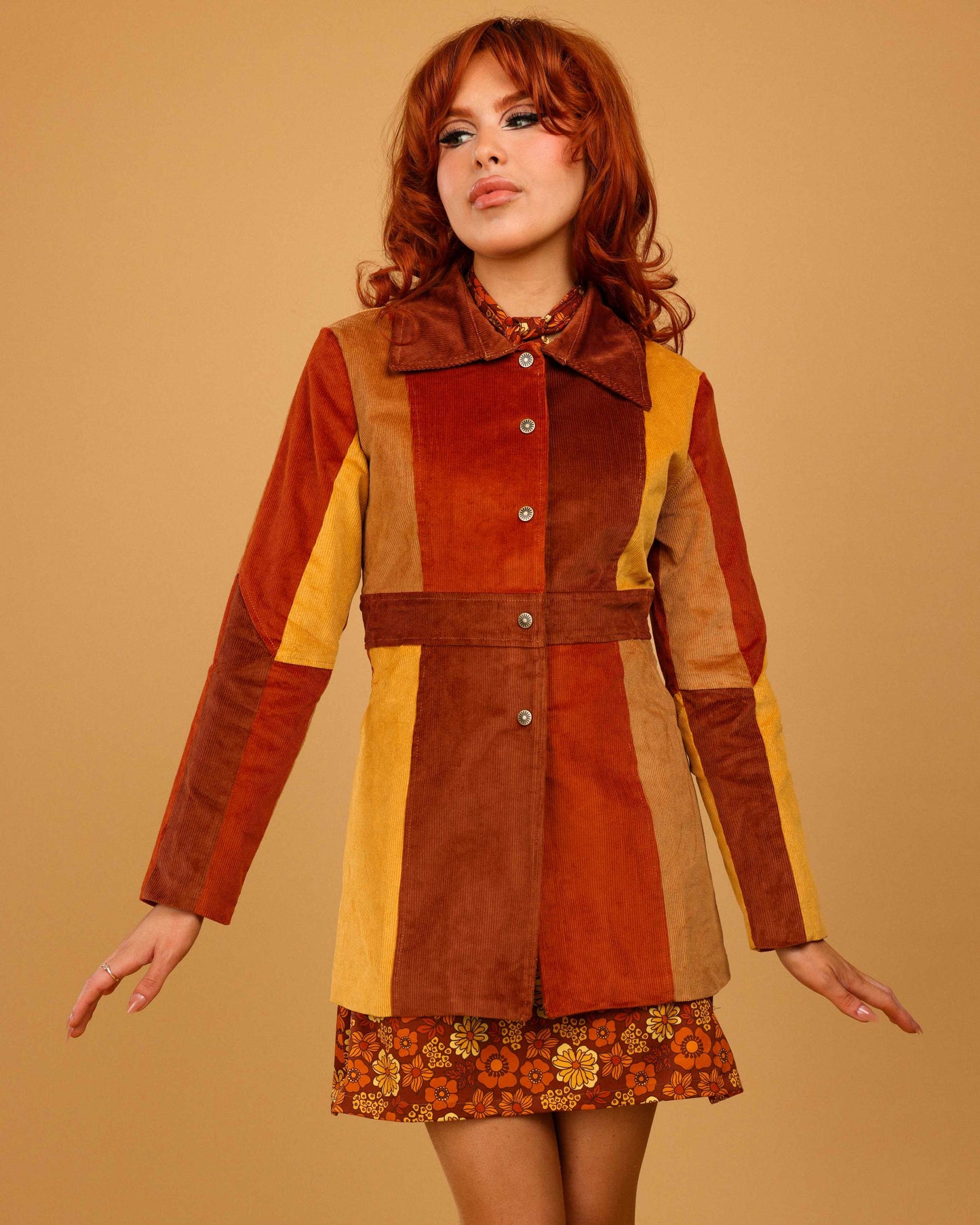 Joan - Corduroy Patchwork Jacket