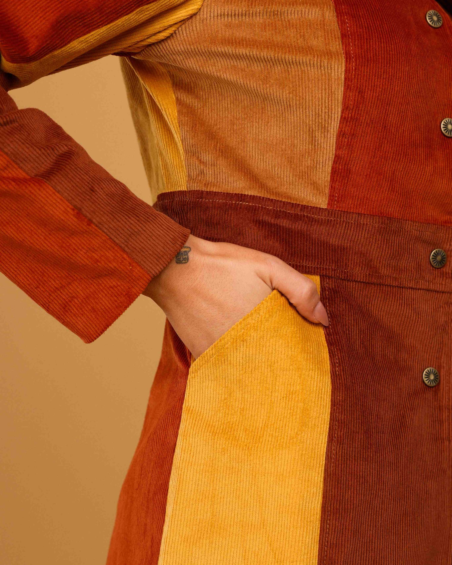 Joan - Corduroy Patchwork Jacket