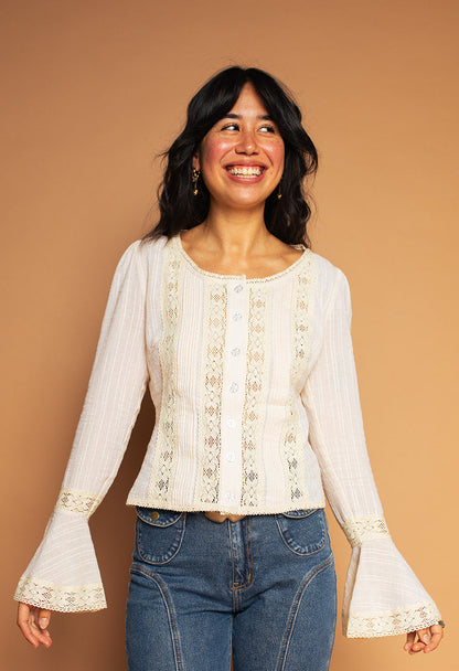 Birdie - Cotton & Lace Blouse
