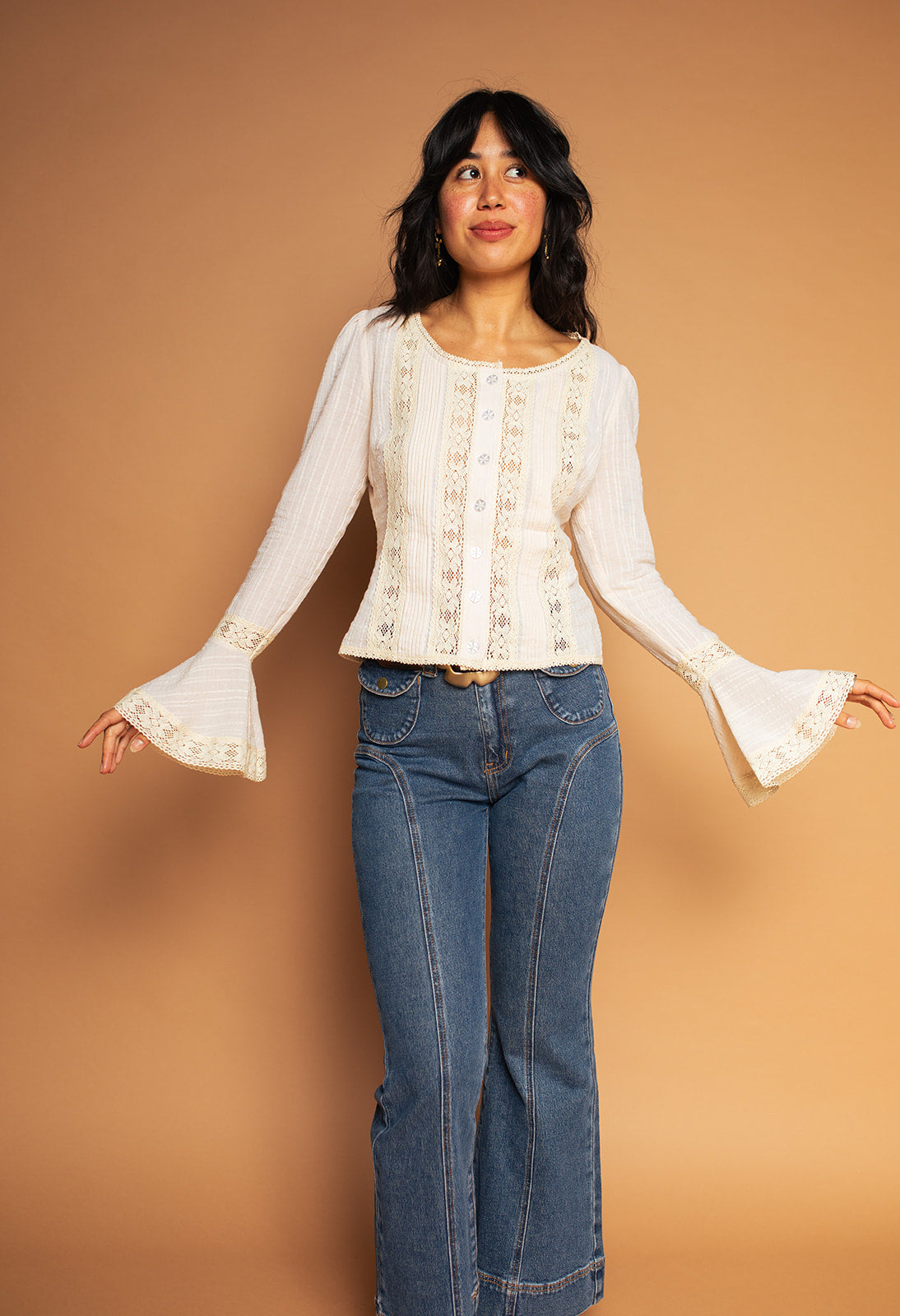Birdie - Cotton & Lace Blouse