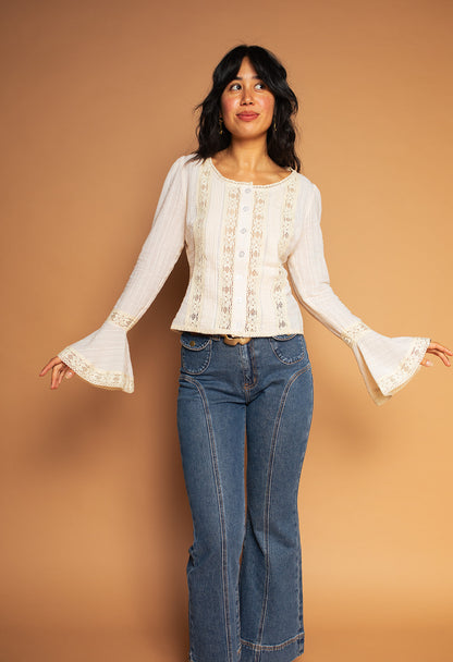 Birdie - Cotton & Lace Blouse