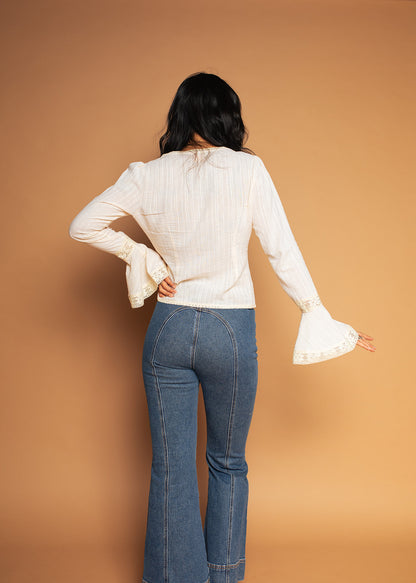 Birdie - Cotton & Lace Blouse