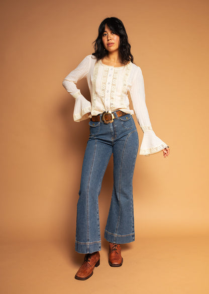 Birdie - Cotton & Lace Blouse