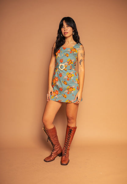 Lola - Pinafore Dress - Country Blooms