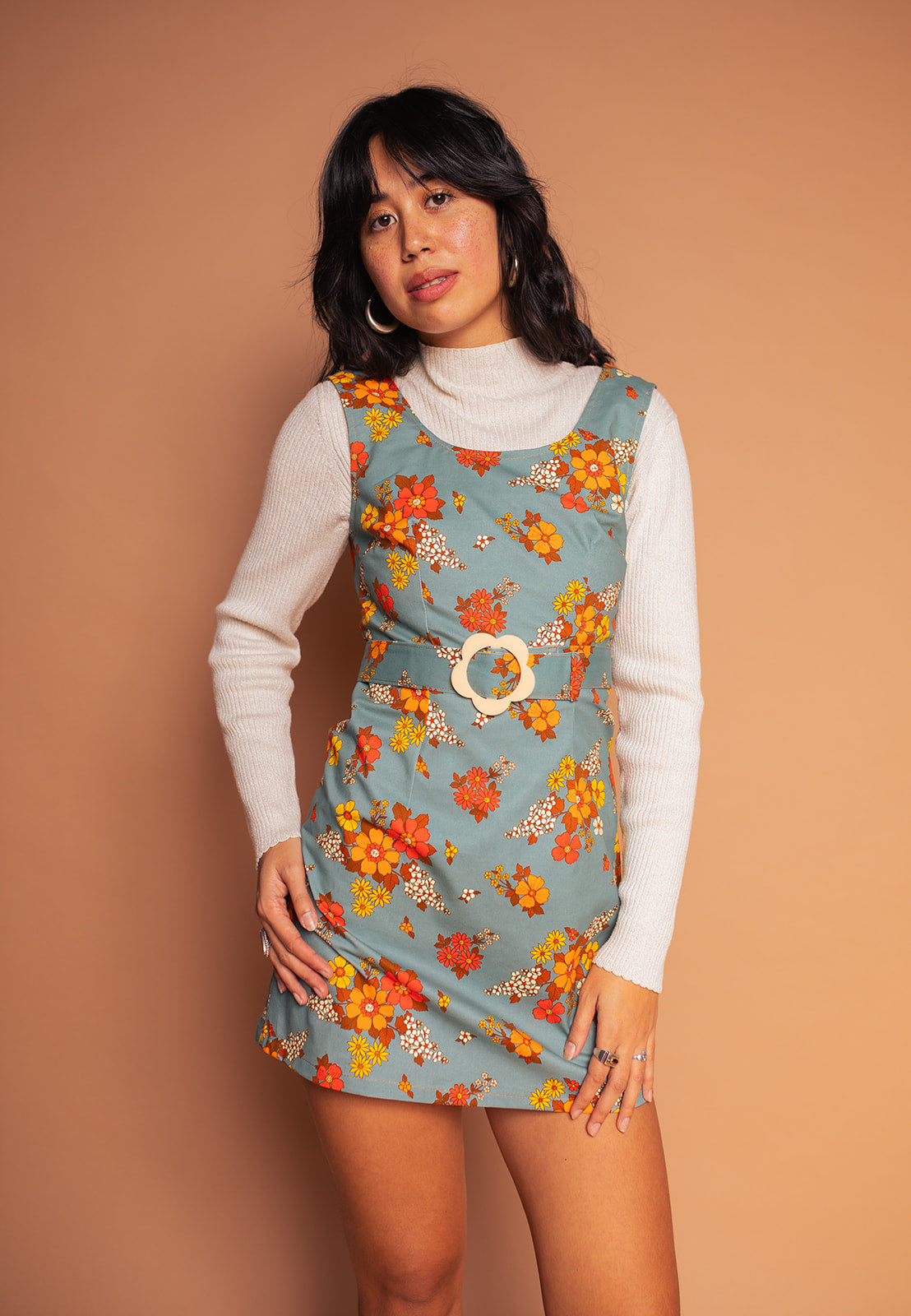 Lola - Pinafore Dress - Country Blooms