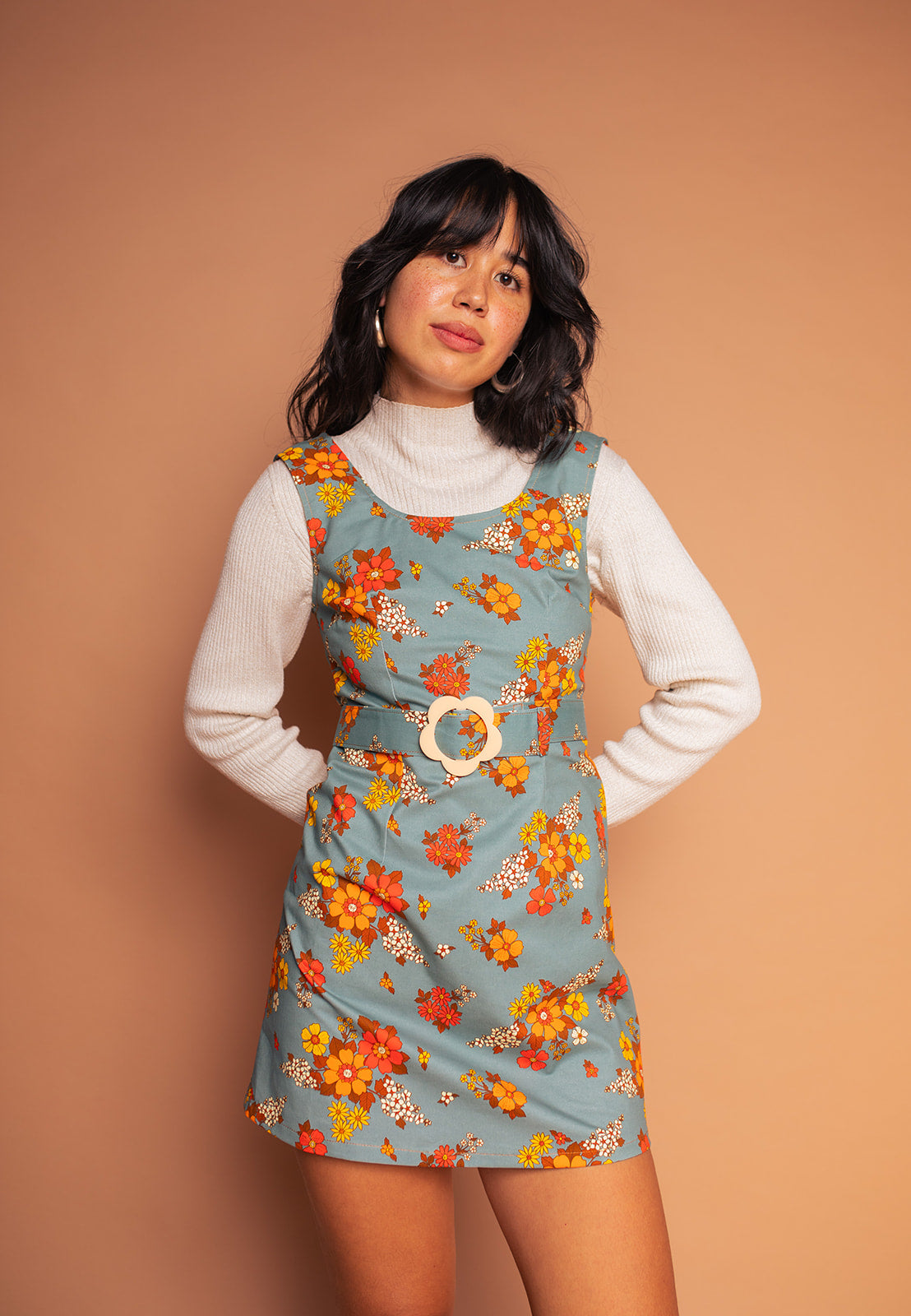 Lola - Pinafore Dress - Country Blooms