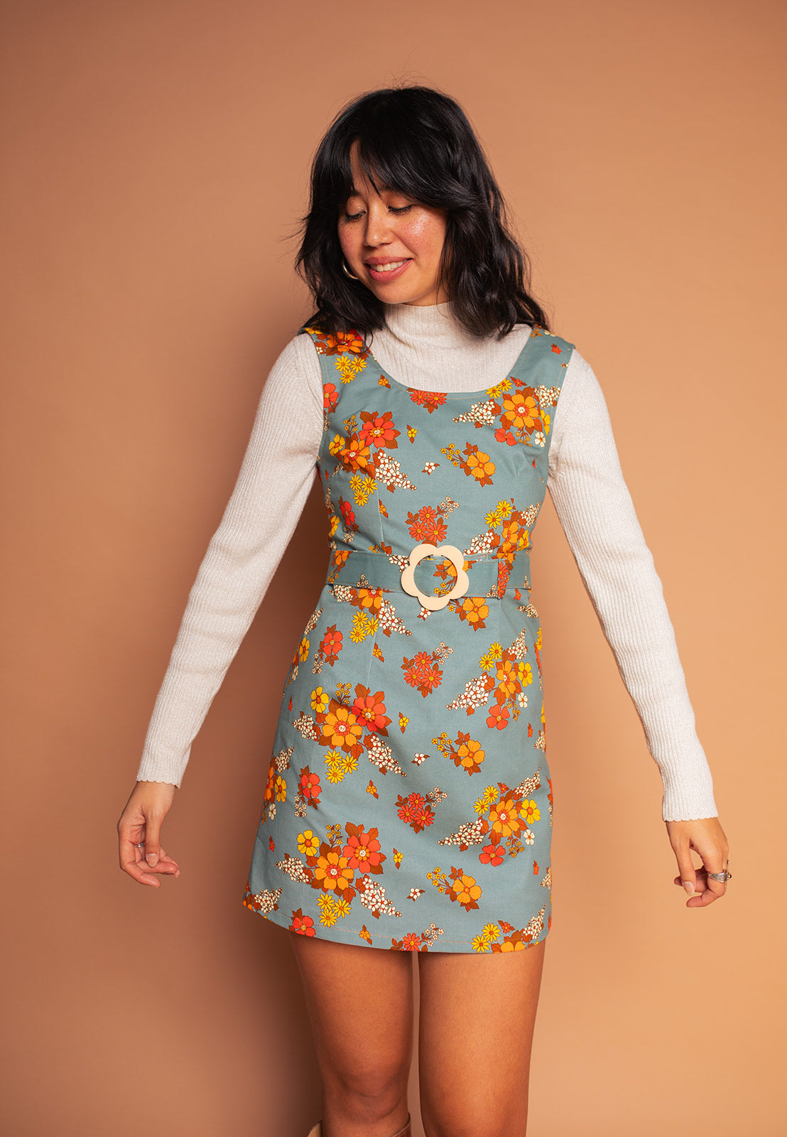 Lola - Pinafore Dress - Country Blooms