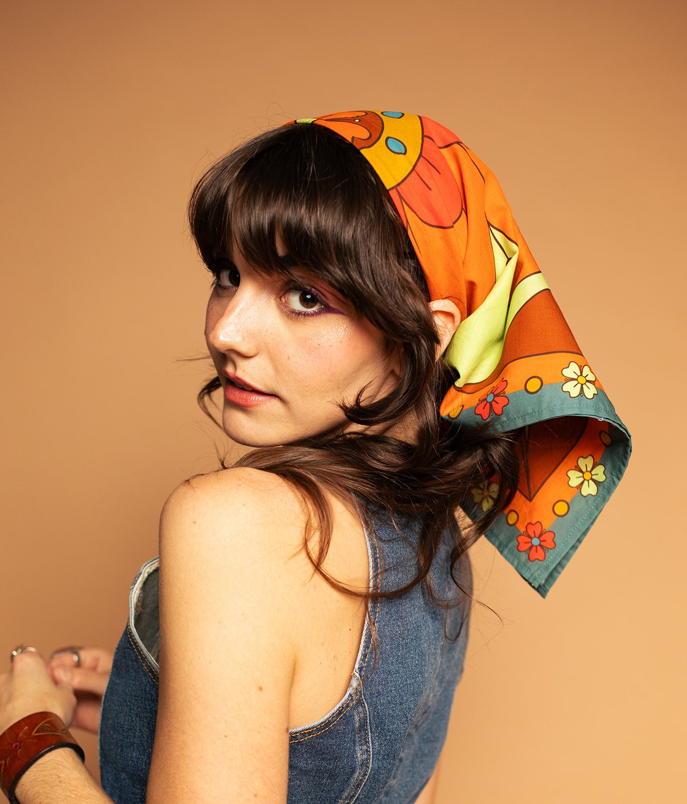 Space Age Blossoms - Square Scarf