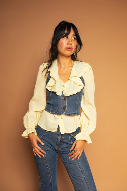 Electric Blues - Curve Seam Waistcoat