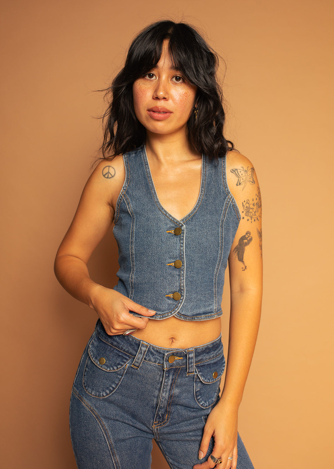 Electric Blues - Curve Seam Waistcoat