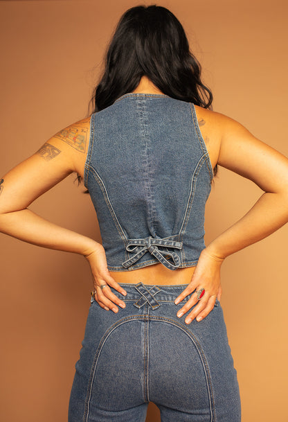 Electric Blues - Curve Seam Waistcoat