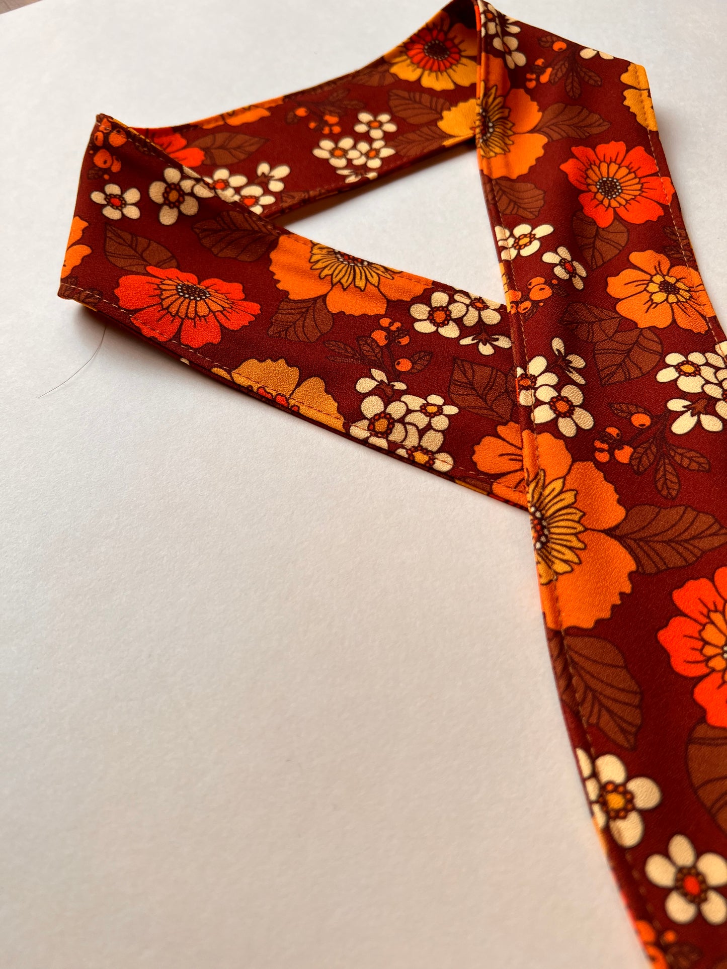 Dolly - Mini Neck Tie - Canyon Bloom Brown